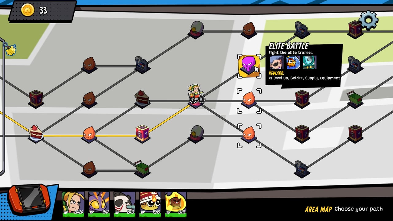 Montabi-Kreaturenroster und Deckbuilding-Screen